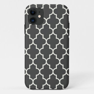 Grafietgrijs Quatrefoil Case-Mate iPhone Case