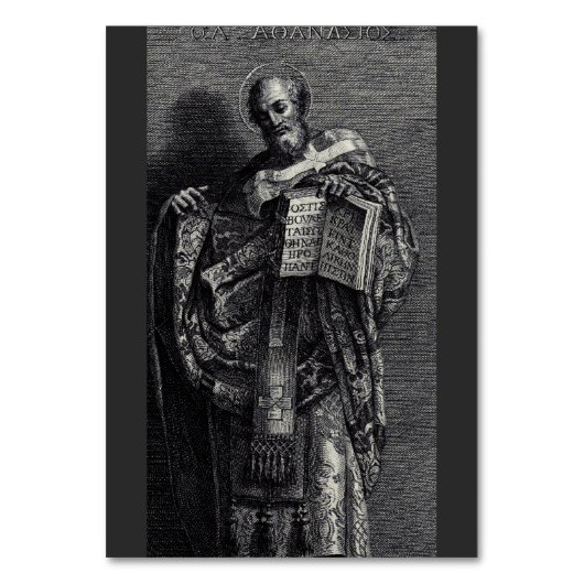 Grafik van Sint Athanasius van Alexandrië Kaart (Voorkant)