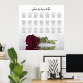 Grafisch 21 Tafel Berichten Roos-weddenschappen Poster (Thuiskantoor)