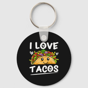 Grafisch 365 I Love Tacos T-shirt Cinco de Mayo Ta Sleutelhanger