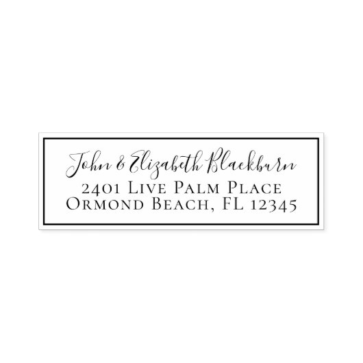 Grafisch aangepast label Aangepast retouradres Zelfinktende Stempel (Design)