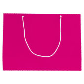 Grafisch aangepaste warmroze Valentijnsdag Large Cadeautasje (Achterkant)