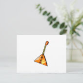 grafisch afbeelding met balalaika-strengen briefkaart (Staand voorkant)