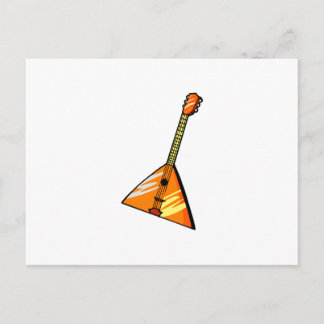 grafisch afbeelding met balalaika-strengen briefkaart