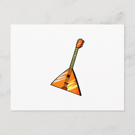 grafisch afbeelding met balalaika-strengen briefkaart (Voorkant)