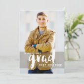 Grafisch Afstudeerder Moderne Borstel Letterig | A Kaart (Staand voorkant)