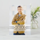 Grafisch Afstudeerder | Zwarte tekst Fotogradatie Kaart (Staand voorkant)