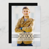 Grafisch Afstudeerder | Zwarte tekst Fotogradatie Kaart (Voorkant / Achterkant)