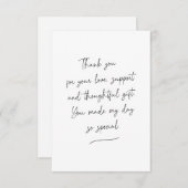 Grafisch afwas Dank je wel de foto van het bericht Bedankkaart (Voorkant / Achterkant)