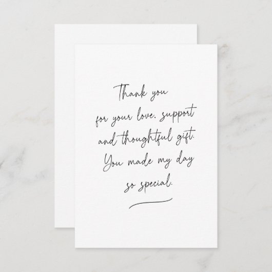 Grafisch afwas Dank je wel de foto van het bericht Bedankkaart (Voorkant / Achterkant)