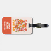 Grafisch aggregaat van de Groovy-ventilator Bagagelabel (Achterkant horizontaal)