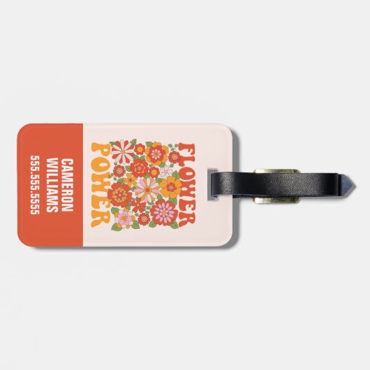 Grafisch aggregaat van de Groovy-ventilator Bagagelabel (Achterkant horizontaal)