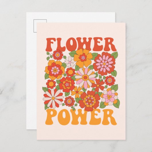 Grafisch aggregaat van de Groovy-ventilator Briefkaart (Voorkant / Achterkant)