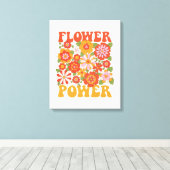 Grafisch aggregaat van de Groovy-ventilator Canvas Afdruk (Insitu (Houten vloer))