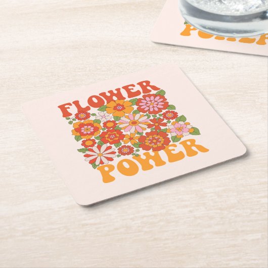 Grafisch aggregaat van de Groovy-ventilator Kartonnen Onderzetters (Schuin)