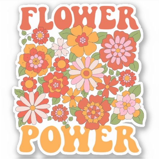 Grafisch aggregaat van de Groovy-ventilator Sticker (Voorkant)