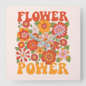 Grafisch aggregaat van de Groovy-ventilator Vierkante Klok (Voorkant)