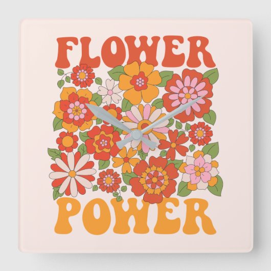 Grafisch aggregaat van de Groovy-ventilator Vierkante Klok (Voorkant)