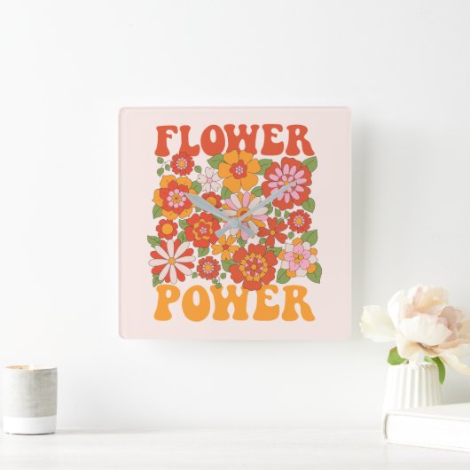 Grafisch aggregaat van de Groovy-ventilator Vierkante Klok (Huis)