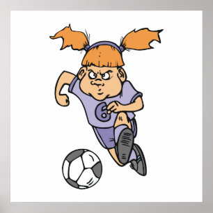 grafisch agressief medeschuldenvoetbal poster