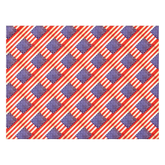 Grafisch  Amerikaanse vlag tafelkleed (Voorkant (Horizontaal))
