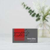 Grafisch artiest visitekaartje (Staand voorkant)