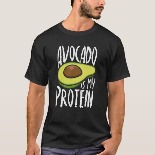 Grafisch Avocado Apparel Avocado is mijn proteïne T-shirt (Voorkant)