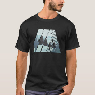 Grafisch bestemd voor de jager en de buitenshuis t-shirt