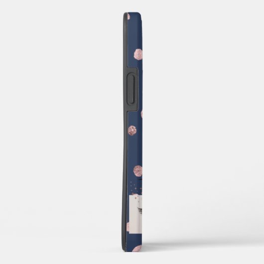 Grafisch blauw, Confetti, koele smeltassen Case-Mate iPhone Case (Achterkant / Rechts)