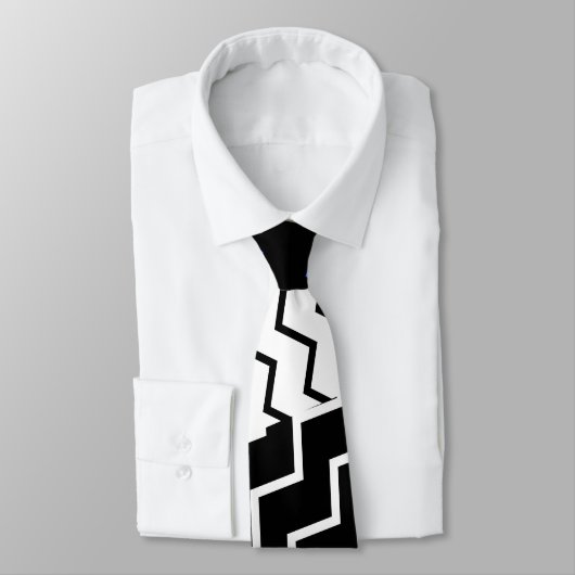 Grafisch blauw stropdas (Gebonden)