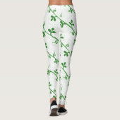 Grafisch Bloemloos Transparant Patroon Leggings (Achterkant)