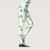 Grafisch Bloemloos Transparant Patroon Leggings (Rechts)