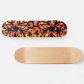 Grafisch bloemskateboard skateboard (Horizontaal)