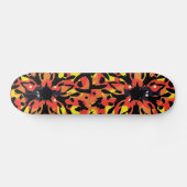 Grafisch bloemskateboard skateboard (Horizontaal)