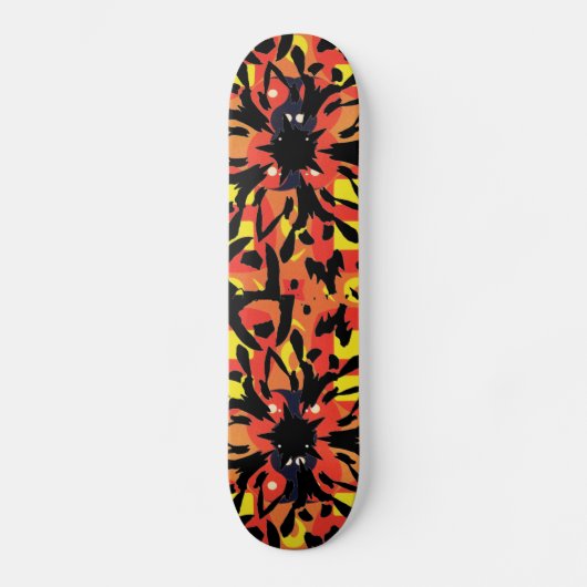 Grafisch bloemskateboard skateboard (Voorkant)