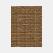 Grafisch Burlap Woven Strings Red Fleece Deken (Voorkant)