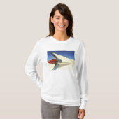 Grafisch: Close-up van vin en achterlicht op T-shirt (Voorkant volledig)