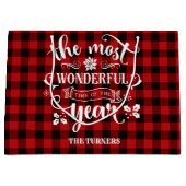 Grafisch de heerlijkste tijd van het Monogram van Groot Cadeauzakje (Voorkant)