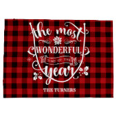 Grafisch de heerlijkste tijd van het Monogram van Groot Cadeauzakje (Achterkant)