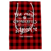 Grafisch de heerlijkste tijd van het Monogram van  Medium Cadeauzakje (Voorkant)