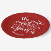 Grafisch de heerlijkste tijd van het Monogram van Papieren Bordje (Gekanteld)