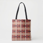 Grafisch design, oranje bruin tote bag (Voorkant)