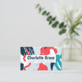 Grafisch Design Paint Splash Persoonlijk Modern Visitekaartje (Staand voorkant)
