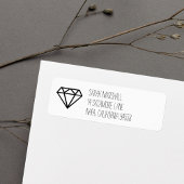 Grafisch Diamond Return Address Labels