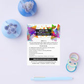 Grafisch driehoeksontwerp, grafisch ontwerp omkere flyer (Enkel)