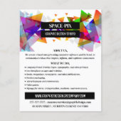 Grafisch driehoeksontwerp, grafisch ontwerp omkere flyer (Voorkant)