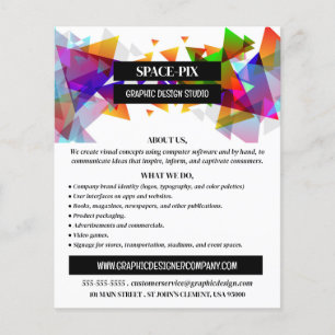 Grafisch driehoeksontwerp, grafisch ontwerp omkere flyer