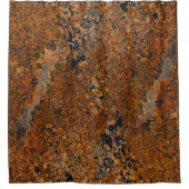 Grafisch gedeprimeerd industrieel metaal oppervlak douchegordijn (Voorkant)