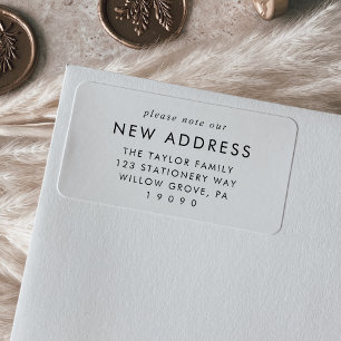 Grafisch gelieve nota te nemen van ons nieuwe adre etiket