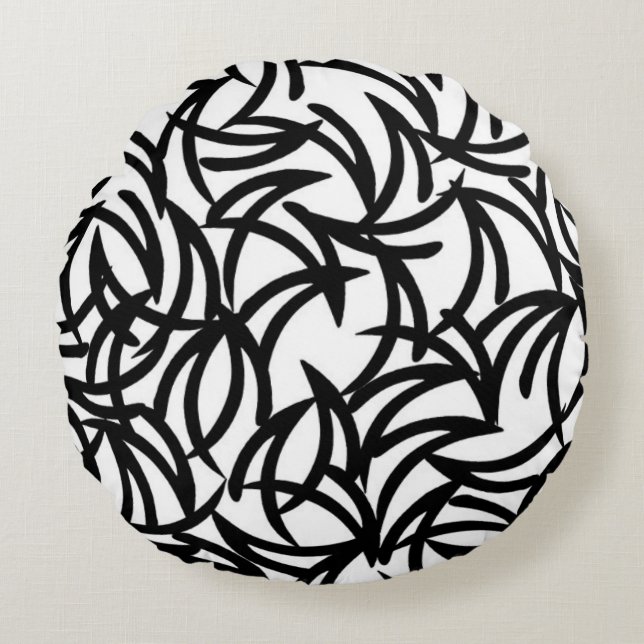 Grafisch geo 2011 rond kussen (Voorkant)
